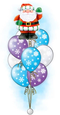 Букет «Дед мороз» из 15 шара