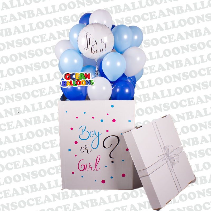 Коробка с шарами Гендер Пати Это мальчик