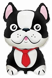 Шар Фигура Бульдог черный