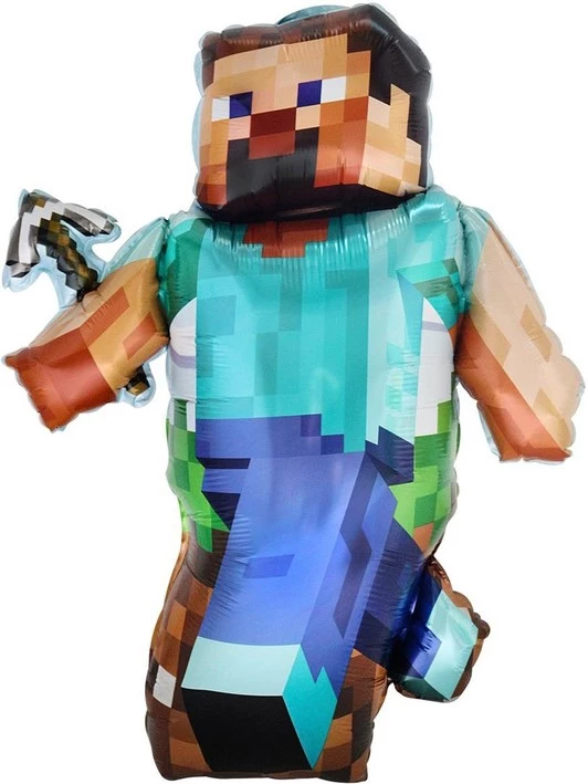 Шар Фигура, Пиксельный герой с киркой