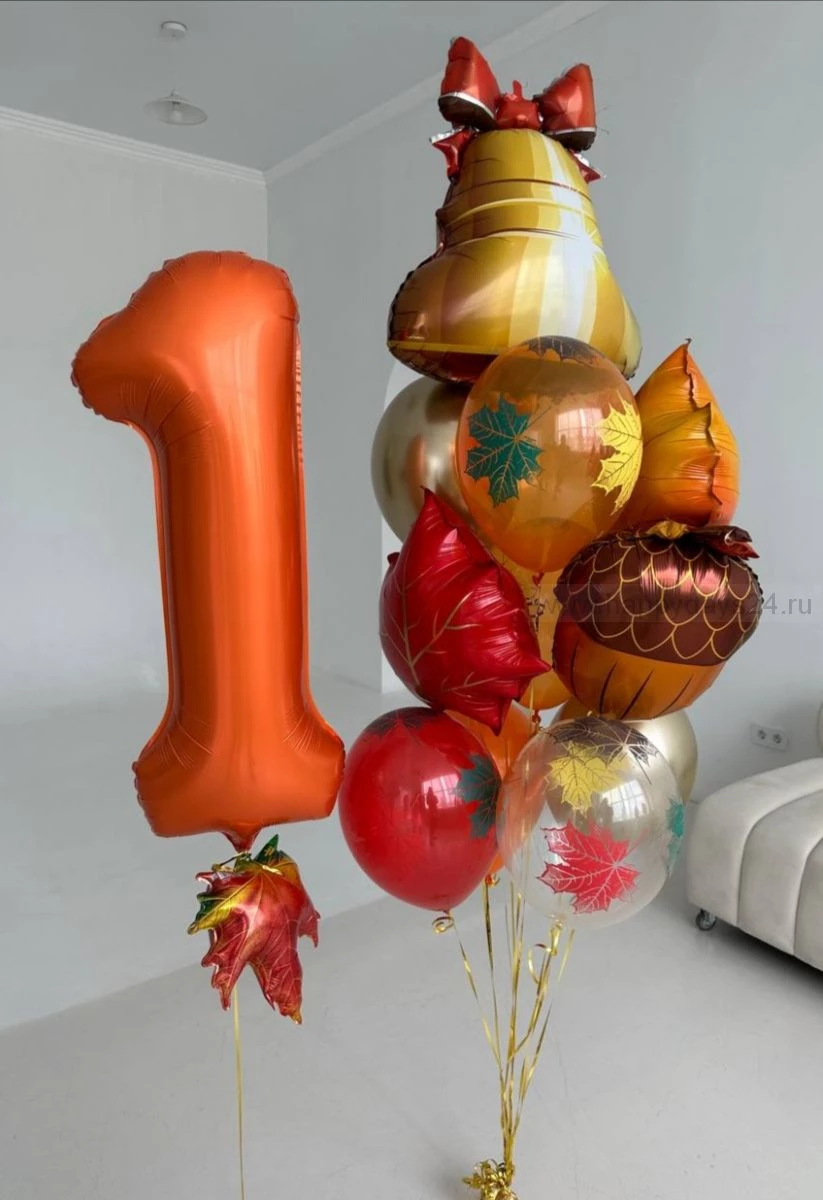 Фонтан из шаров на 1 сентября