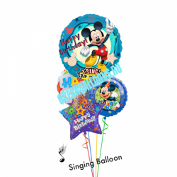 Поющий букет из шаров "Поздравление от Микки