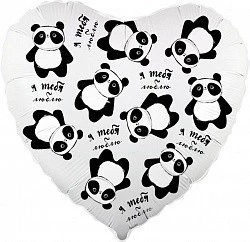 Сердце шар Панды в невесомости